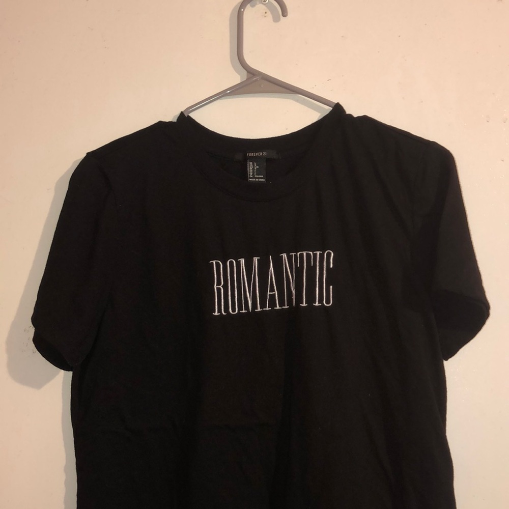 “Romantic” Black T-Shirt